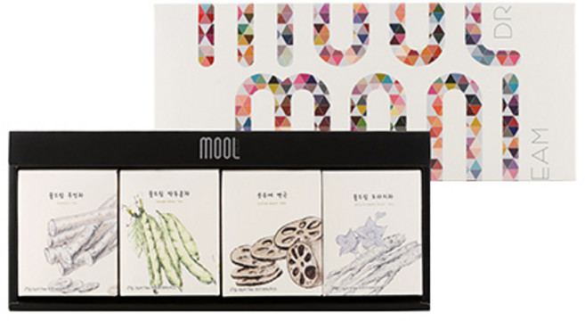 물드림 어울림 4종 1호 차선물세트, 우엉차 3g x 10p + 작두콩차 3g x 7p + 순수애 연근 3g x 10p + 도라지차 1.5g x 14p + 쇼핑백, 1세트