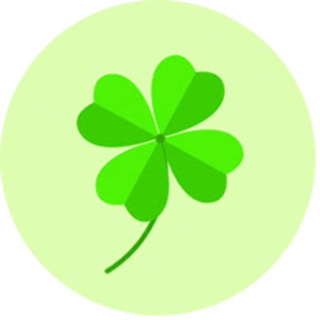 도나앤데코 대박기원 수능 미니 클로버 스티커, 혼합 색상, 120개