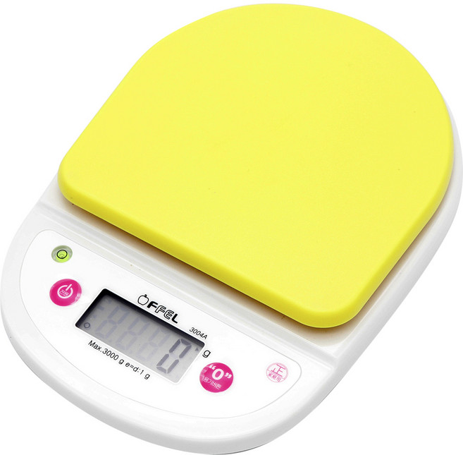 오펠 대용량 주방저울, 3kg, 머스타드, OF-3004A