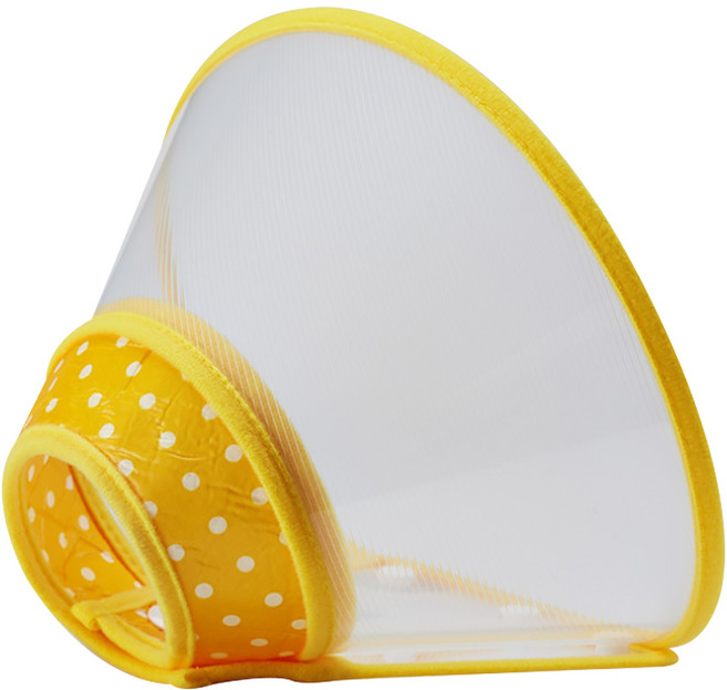 알럽펫 반려동물 상처 방지 투명 토트 커버, 옐로우, 1개