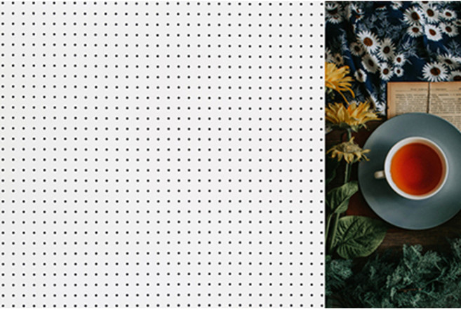 앤비커머스 우 홍차와꽃 타공판 WHITE, 1개