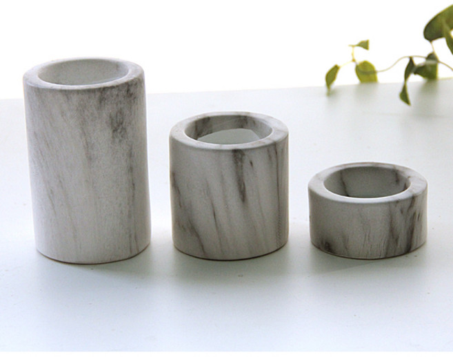 리버그린 모던 원형 티라이트캔들홀더 3p 세트, 혼합 색상