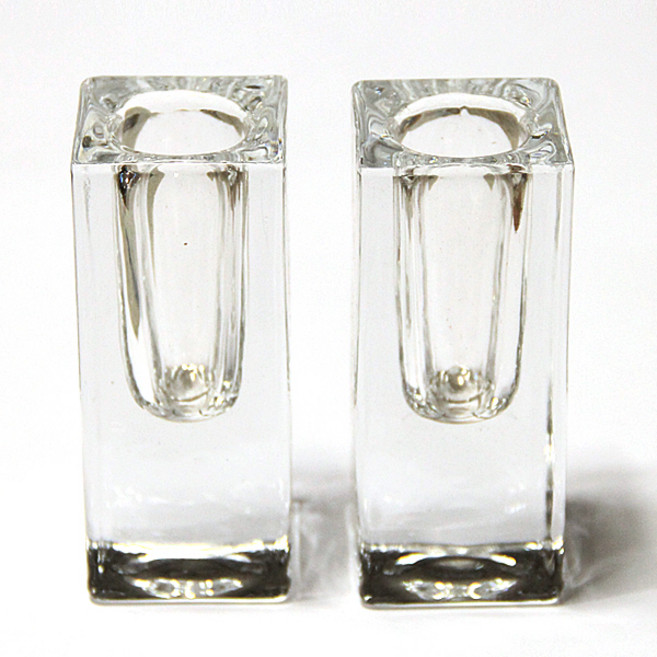 리버그린 사각 글라스 테이퍼촛대 롱 2p