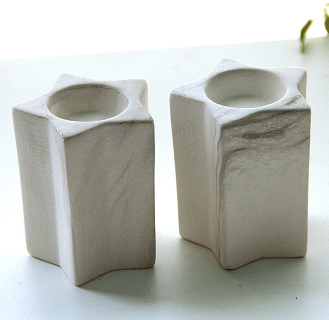 리버그린 모던 별 티라이트캔들홀더 대 2p 세트, 혼합 색상