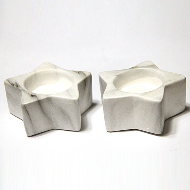 리버그린 모던 별 티라이트캔들홀더 소 2p 세트, 혼합 색상