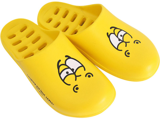라바 성인 막힘 욕실화, 옐로우, 1개