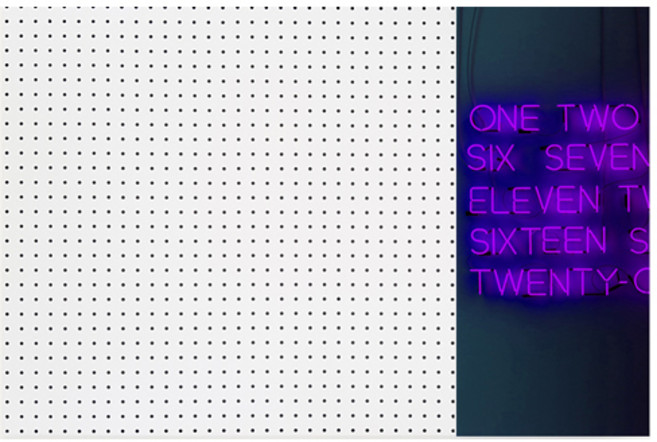 원투네온사인 인테리어 타공판 60x90cm 우WHITE, 1개, 혼합색상