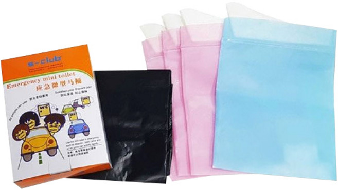 이티엔 휴대용 소변봉투 세트, 1세트, 랜덤발송