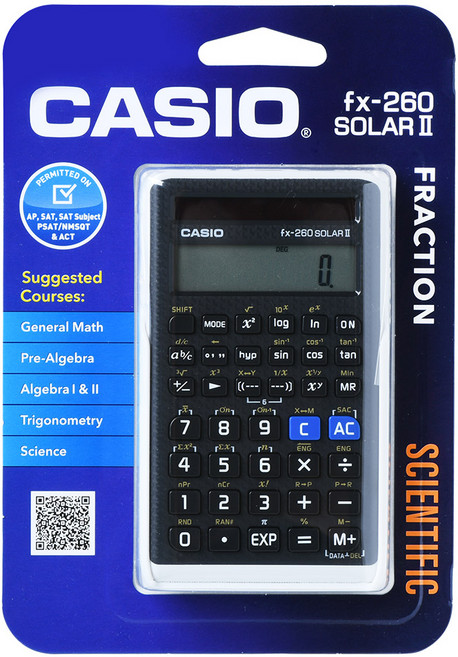 CASIO 卡西歐 工程用計算機, FX-260 SOLAR II, 1個