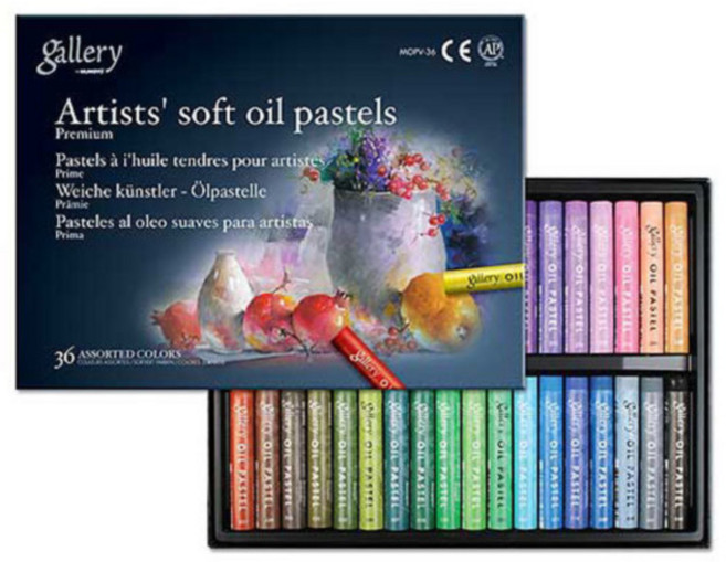 문교 아티스트 소프트 오일 파스텔, 36색, 1개