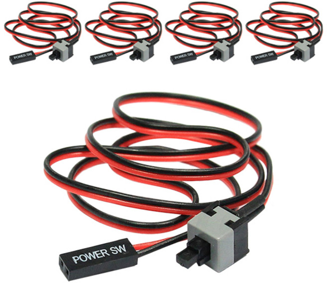 에이치디탑 PC 전원 리셋 파워 스위치 케이블 HT-I07, 5개입, 1m