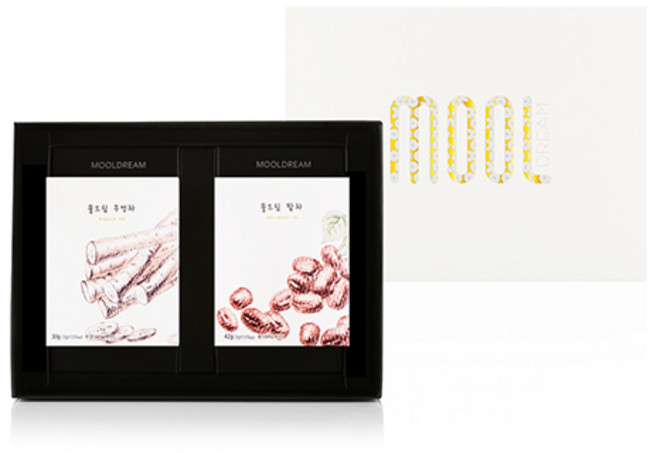 물드림 어울림 차 2종 4호 선물세트, 우엉차 3g x 10p + 팥차 3g x 14p, 1세트