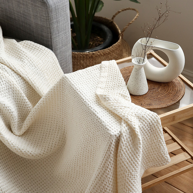 마일드 모달 와플 홑이불단품, 아이보리