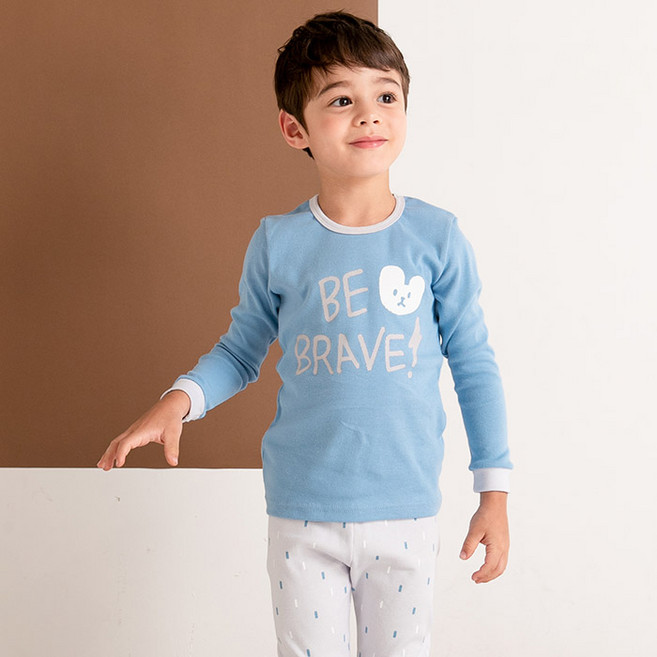 올로미미 남아용 비브레이브 20수 후라이스 실내복 세트