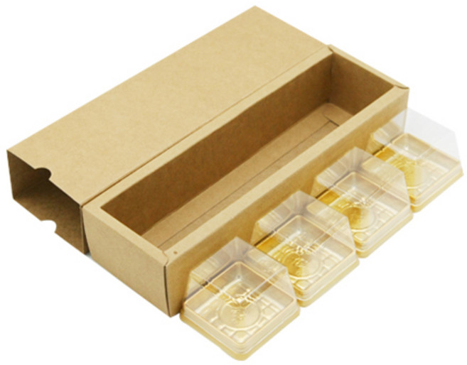 도나앤데코 슬라이드 접이식 선물 포장박스 5개 + 화과자케이스 20개 M, 크라프트, 1세트