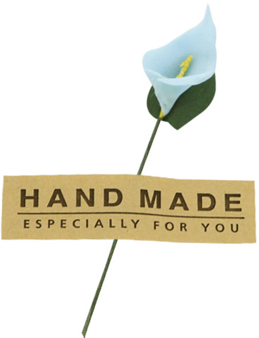 도나앤데코 선물포장 꽃데코 미니카라 36p + 사각핸드메이드 스티커 36p, 블루, 1세트