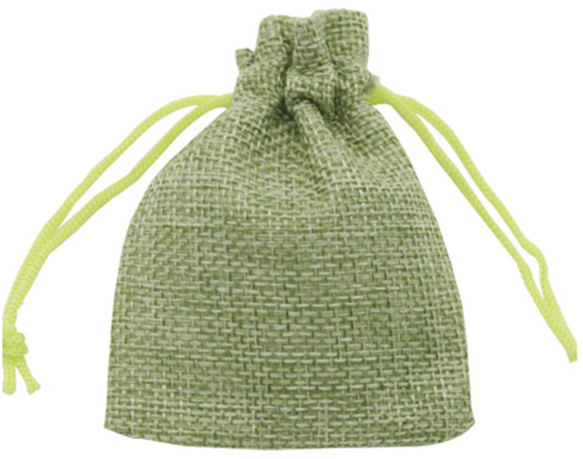 도나앤데코 컬러 마소재 주머니 대, 그린, 10개