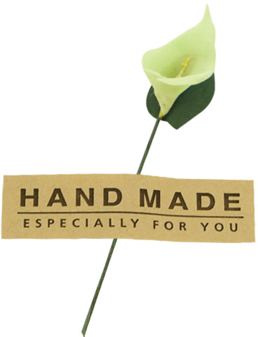 도나앤데코 선물포장 꽃데코 미니카라 36p + 사각핸드메이드 스티커 36p, 연두, 1세트