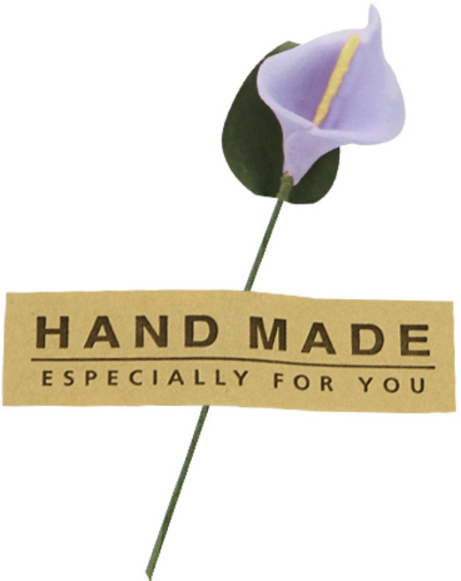 도나앤데코 선물포장 꽃데코 미니카라 36p + 사각핸드메이드 스티커 36p, 보라, 1세트