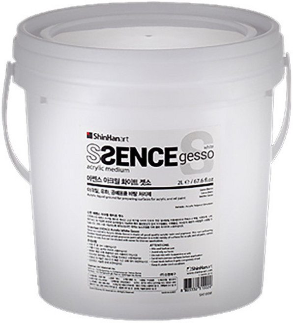 신한에쎈스 아크릴 화이트 에센스 젯소, 2L, 1개