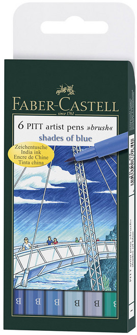 파버카스텔 아티스트펜세트 167164 ShadeOfBlue, 6색, 1세트
