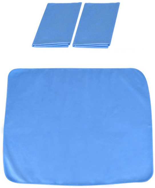 마이크로화이버 유리용 타월 3p, 1세트