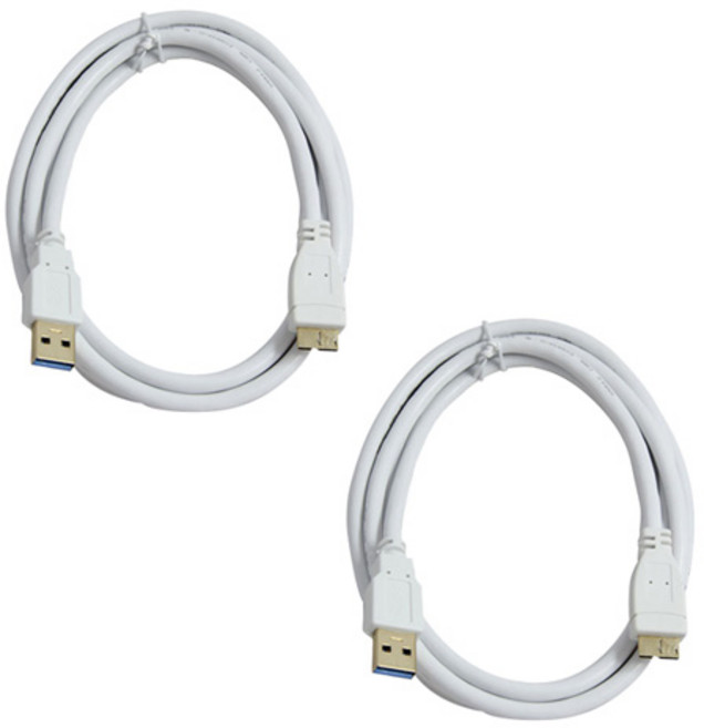 마하링크 USB 3.0 A-Micro B 케이블, 2개, 30cm