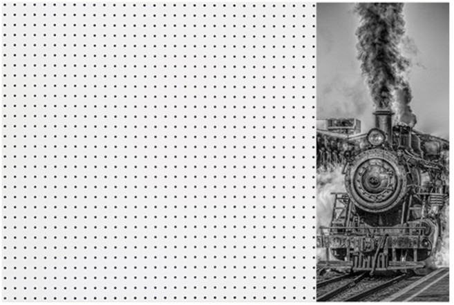 흑백기차 인테리어 타공판 우WHITE 60 x 90cm, 1개, 혼합색상