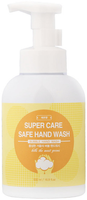 슈퍼케어 세이프 핸드워시 레몬향, 500ml, 1개