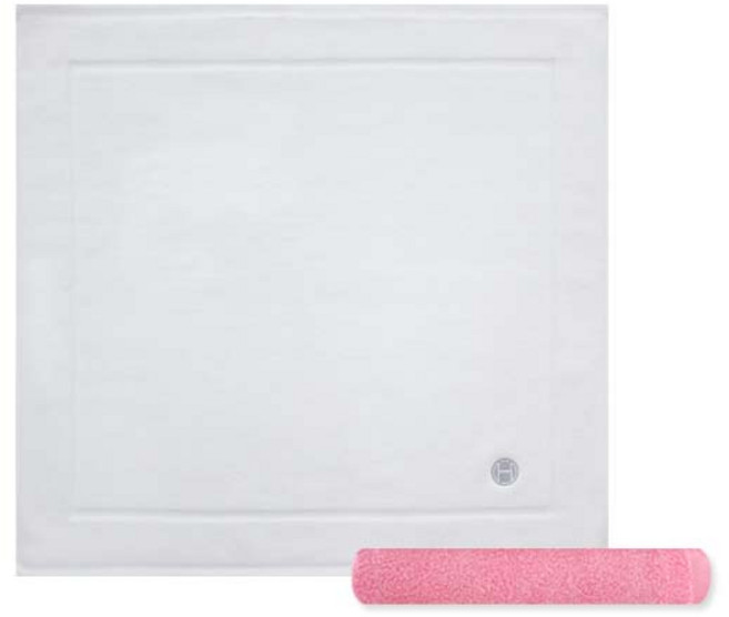 송월타월 호텔컬렉션심포니발매트 + 컬러세면34 수건 분홍, 아이보리