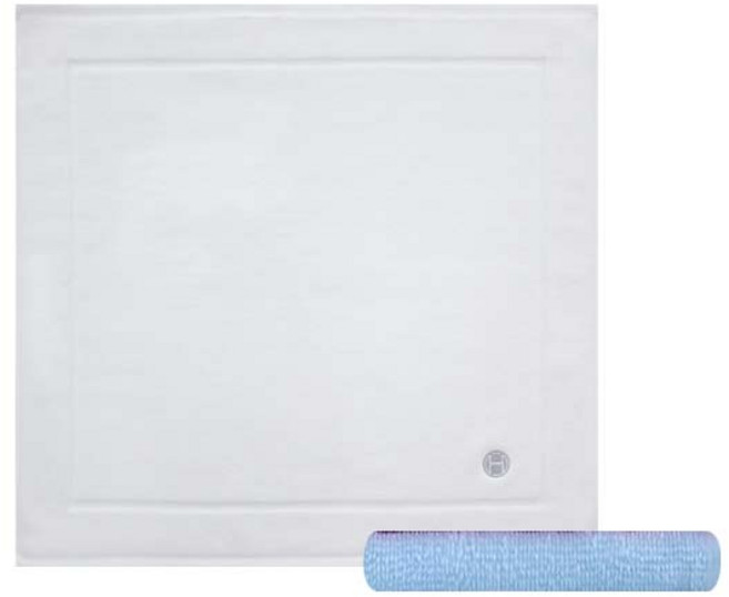 송월타월 호텔컬렉션심포니발매트 + 컬러세면38 수건 하늘, 아이보리