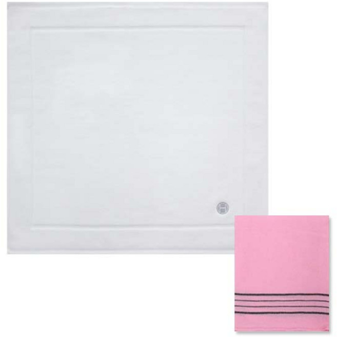 송월타월 호텔컬렉션 심포니 발매트 아이보리 + 마사지때타올40 분홍, 혼합 색상