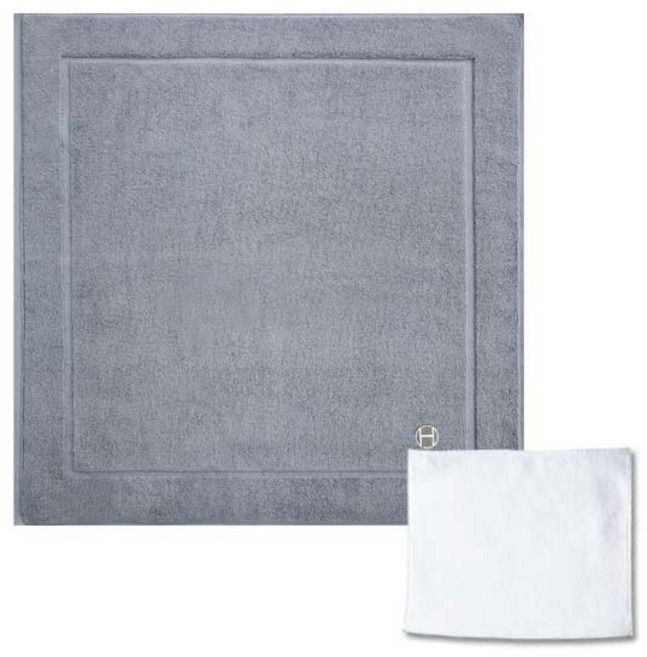 송월타월 호텔컬렉션 심포니 발매트 연회색 + 호텔핸드타월, 혼합 색상
