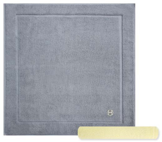 송월타월 호텔컬렉션 심포니 발매트 연회색 + 컬러세면34 노랑, 혼합 색상