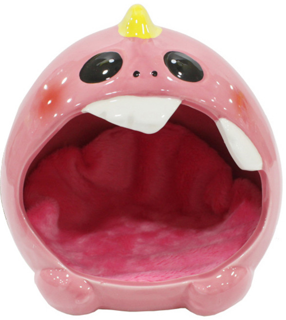 푸푸 공룡 세라믹 고슴도치 은신처 핑크, 1개