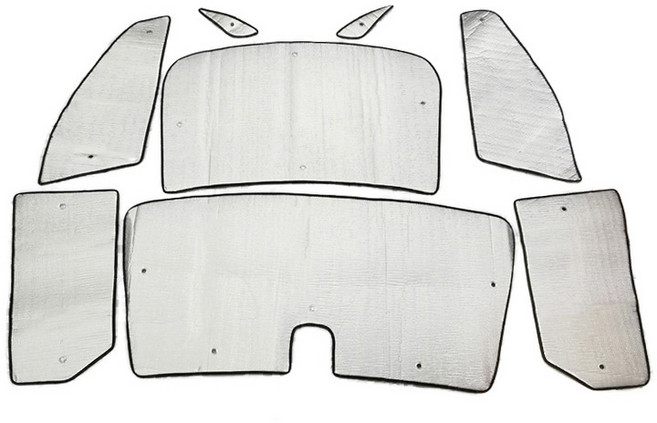 ZHEYANG 캐딜락 CT6 2016년~ 전용 프리미엄 햇빛가리개 풀 세트 ZY0485, 혼합 색상, 1세트