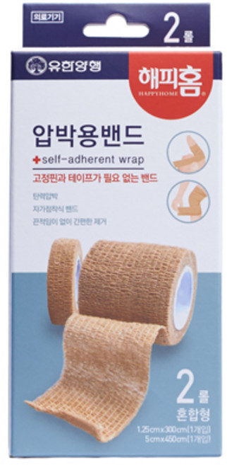 해피홈 압박용 밴드 혼합형, 2개입, 1개