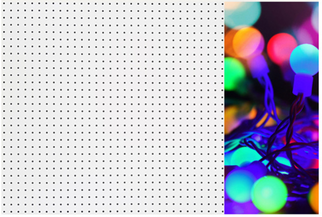 앤비커머스 인테리어 타공판 레인보우전구 우 WHITE, 1개