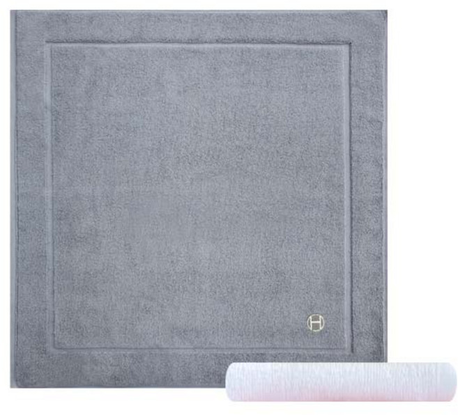 송월타월 호텔컬렉션 심포니 발매트 + 컬러세면타월38 하얀색, 연회색