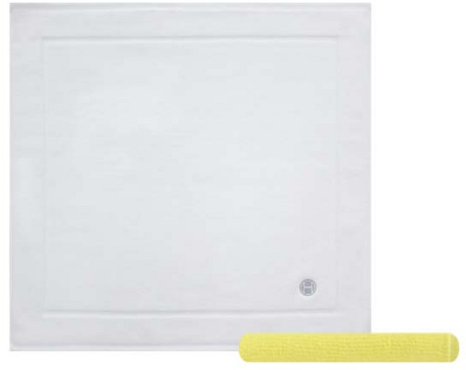 송월타월 호텔컬렉션 심포니 발매트 + 뷰티타월32 노랑, 아이보리