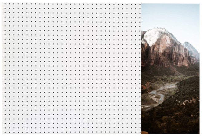 앤비커머스 인테리어 타공판 협곡사이에강 우 WHITE, 1개