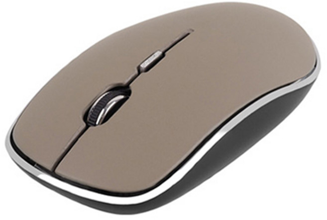 컴스 블루투스 & 2.4GHz 듀얼 무선 광 마우스, 브라운, NU496