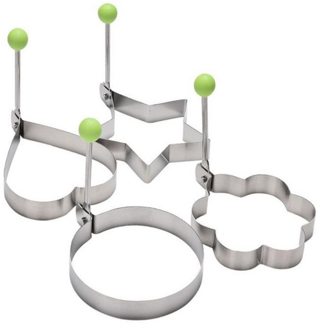 계란 후라이 틀 A5048 4p, 혼합 색상, 1세트