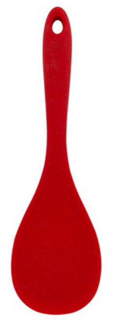 키친팩토리 파스텔 실리콘 밥주걱, 레드, 1개