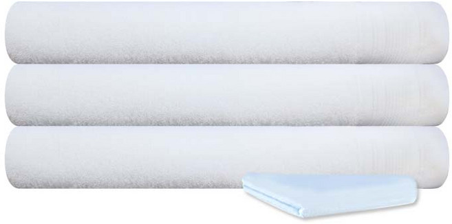 송월타월 호텔 컬렉션 심포니 68바스 타월 450g 30수 코마사 아이보리 3p + 컬러세면 32 랜덤 발송, 혼합 색상, 1세트