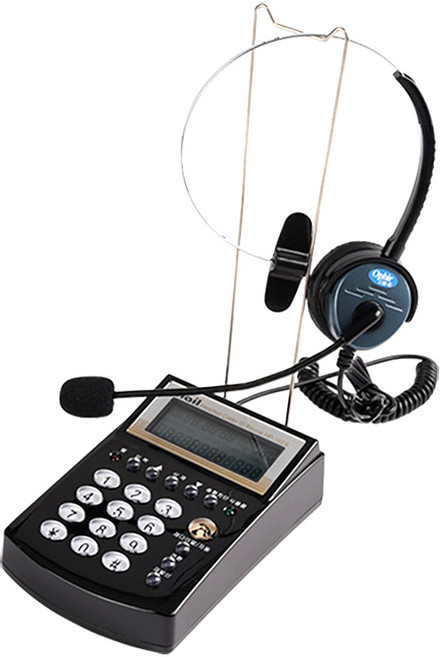 오빌 TM용 핸즈프리 전화기 본체 + 헤드셋 세트 블랙, HP-102A