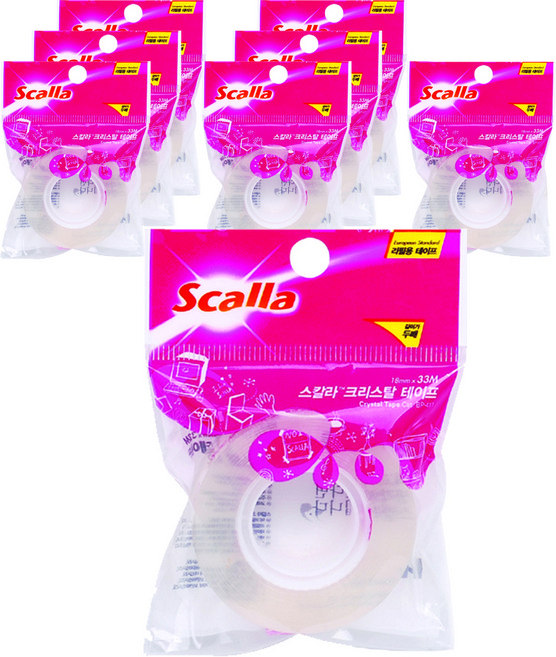 스칼라 크리스탈 테이프 리필, C1833R, 8개
