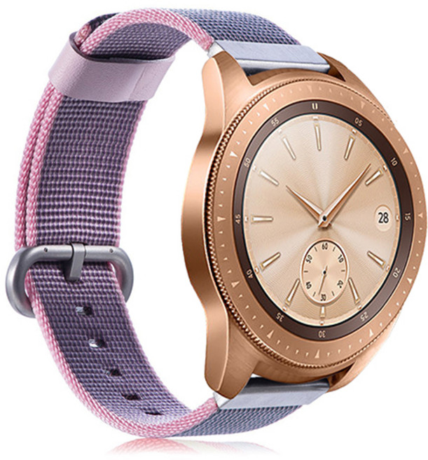 랩씨 갤럭시 워치 스트랩 나토 밴드 40/41/42mm 호환 20mm, 핑크