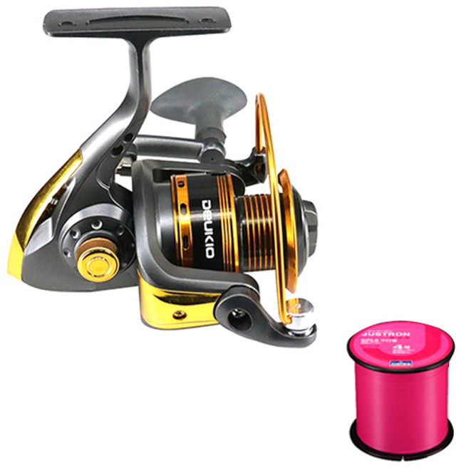 히트몬스터 JS 스피닝릴 10볼 + 라인 랜덤 발송, 4000, 혼합 색상