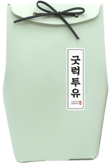 도나앤데코 끌레르 선물백 중사이즈 10p + 끈 10p 민트 + 굿럭투유 2 x 7 cm 라운드사각 세로형 스티커 10p, 혼합 색상, 1세트